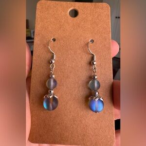 Beautiful grey opalite earrings